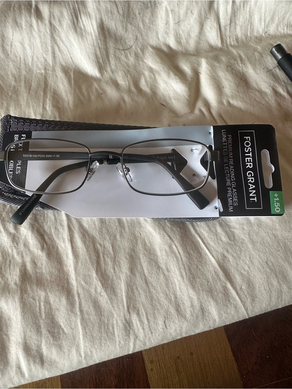 Foster Grant CT1023 Manning Gun +1.50 Reading Glasses